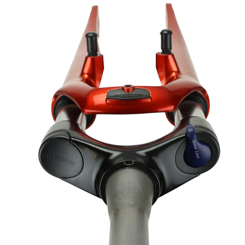 SR Suntour Federgabel Trekking Schnellspanner QR 28 Zoll Tapered 1 1/8-1.5 Zoll Schaft rot