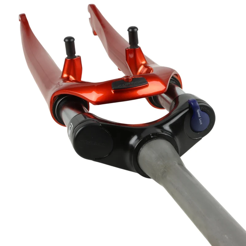 SR Suntour Federgabel Trekking Schnellspanner QR 28 Zoll Tapered 1 1/8-1.5 Zoll Schaft rot