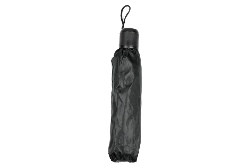 Regenschirm Mini schwarz – Durchmesser ausgeklappt 93 cm, Höhe ausgeklappt 55 cm, 93 cm
