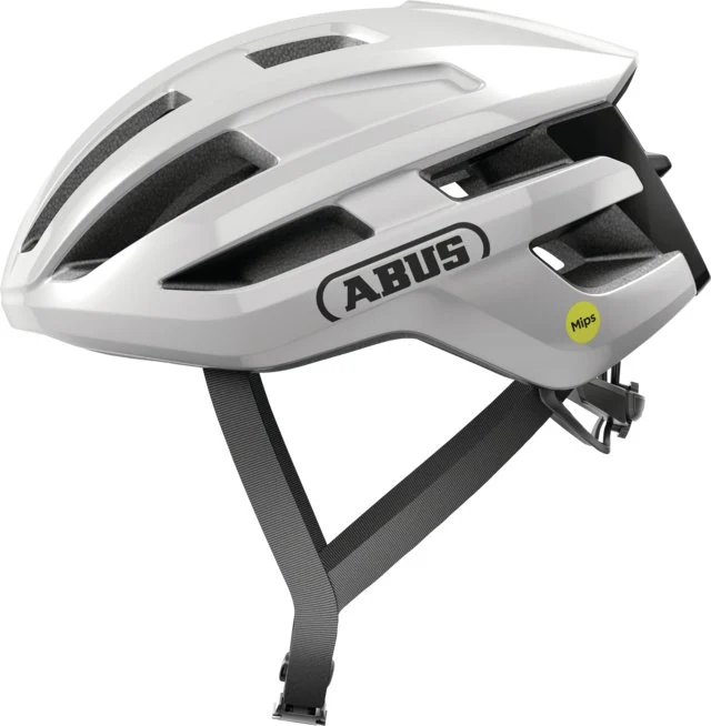 Abus Powerdome Mips Rennradhelm Glänzend Weiß
