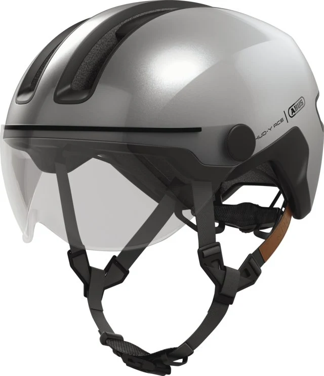 Abus Hud-Y Ace Stadthelm Gleam Silver