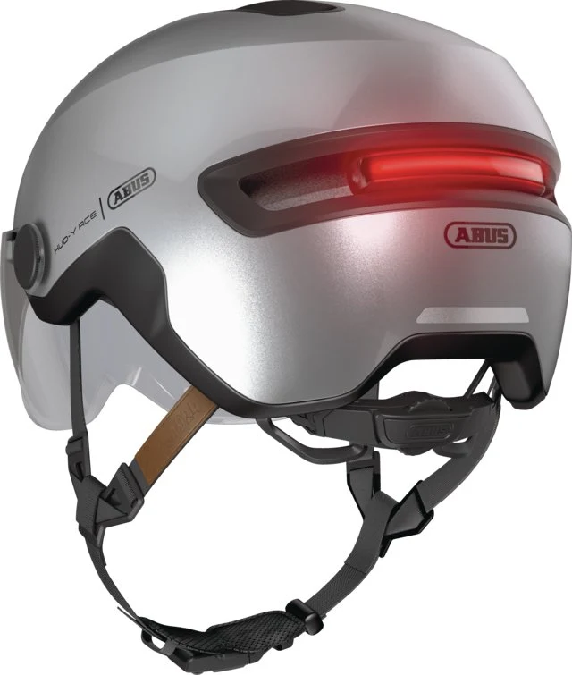 Abus Hud-Y Ace Stadthelm Gleam Silver