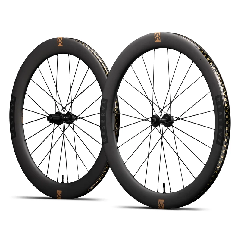 Reserve 57/64 Turbulent Aero Rennrad-Laufradsatz DT Swiss 240 XDR Center Lock Schwarz