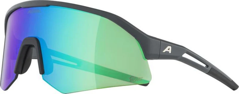 Alpina Sonic HR Q-Lite Sportbrille midnight-grey matt/mirror green one size