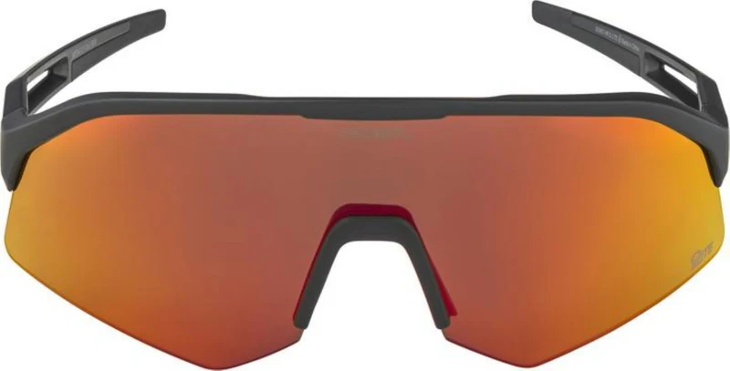 Alpina Sonic HR Q-Lite Sportbrille black matt/mirror red one size