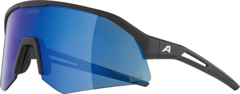 Alpina Sonic HR Q-Lite Sportbrille black matt/mirror blue one size