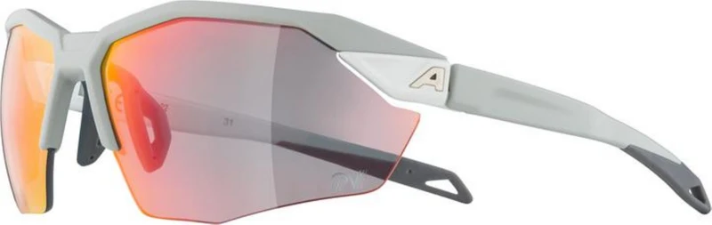 Alpina Twist Six S HR QV Sportbrille smoke-grey matt/quattro/variofl.mirror+ rainb. one size