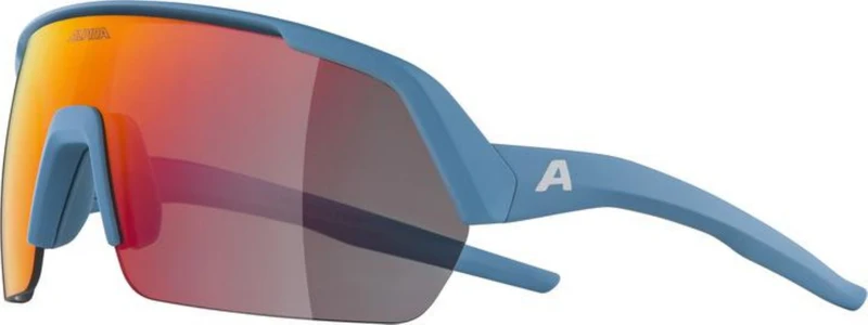 Alpina Turbo HR Sportbrille smoke-blue matt/mirror red one size