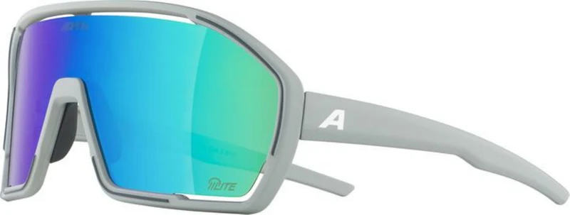 Alpina Bonfire Q-Lite Sportbrille smoke-grey matt/mirror green one size
