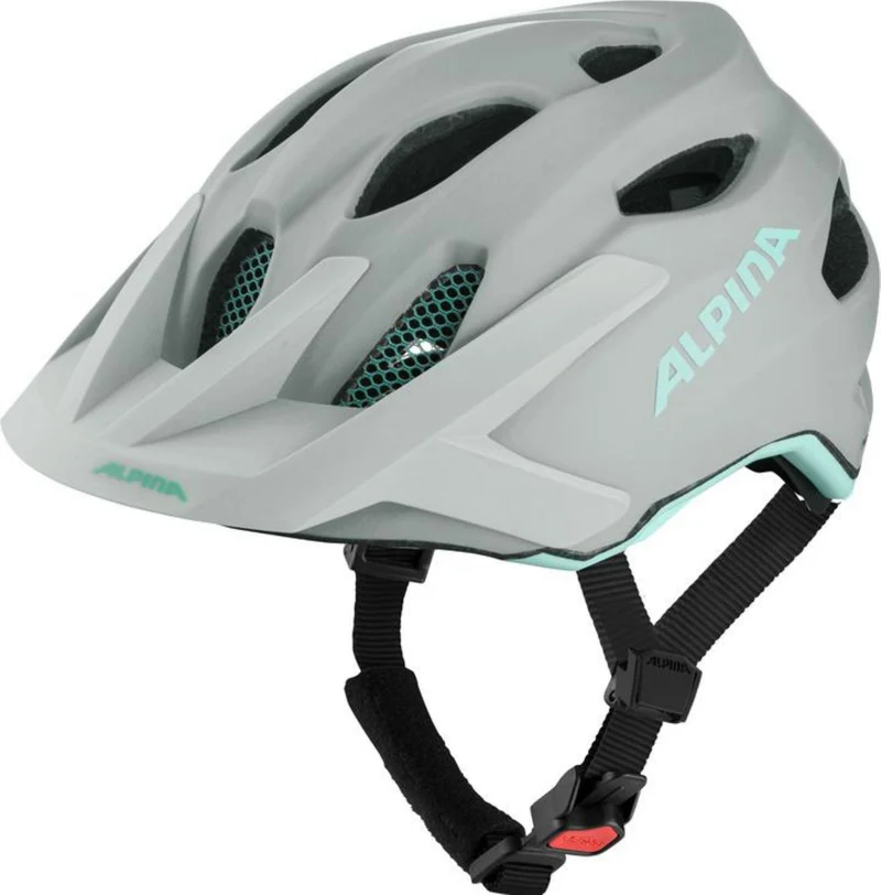 Alpina Apax Junior Mips Kinder-Helm smoke-grey turquoise matt 51-56 cm