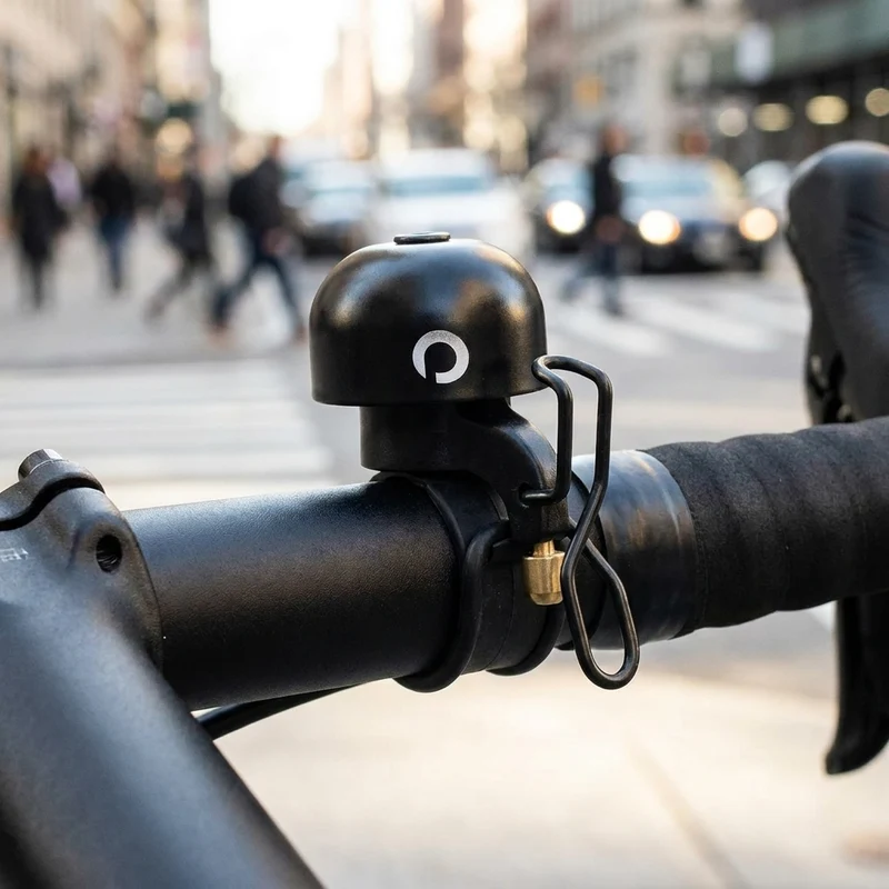 Procraft Klingel DIN-Dong Advanced Größe Universal Schwarz - laute Fahrradklingel in moderner Ausführung