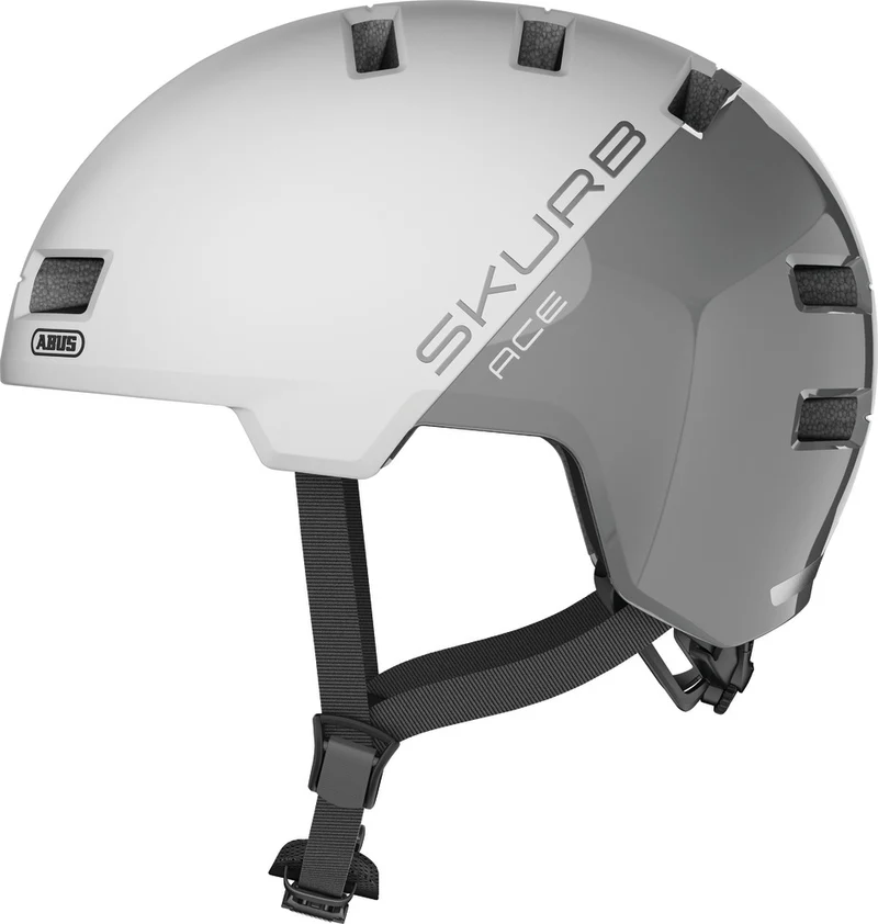 Abus Skurb ACE Helm silver white