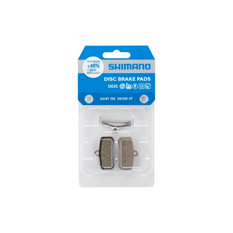 Plaquettes frein à disque vélo en résine D03S-RX Shimano Deore