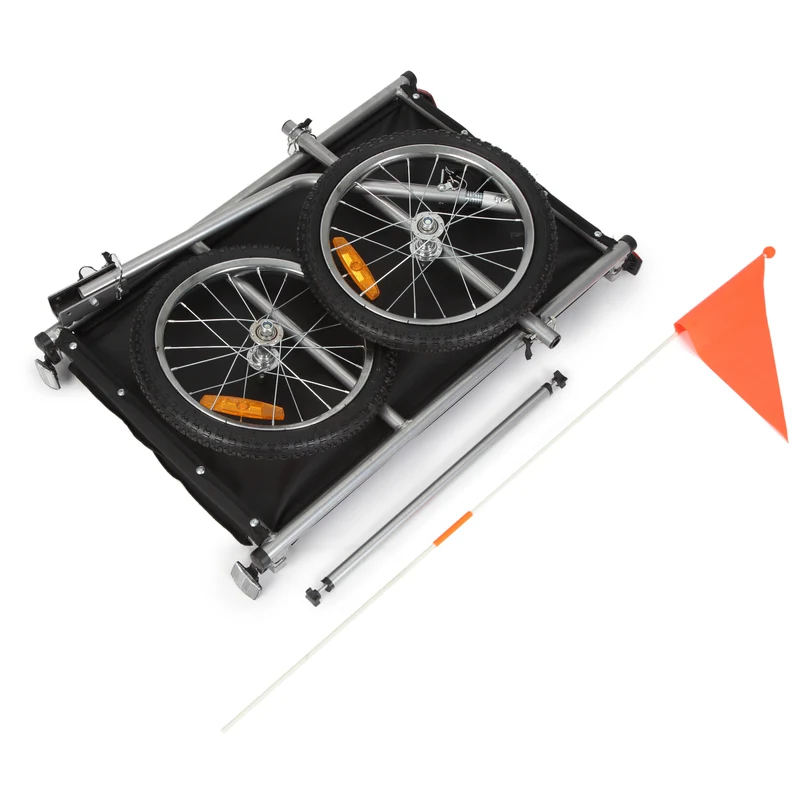 Remorque vélo cargo grande capacité avec housse