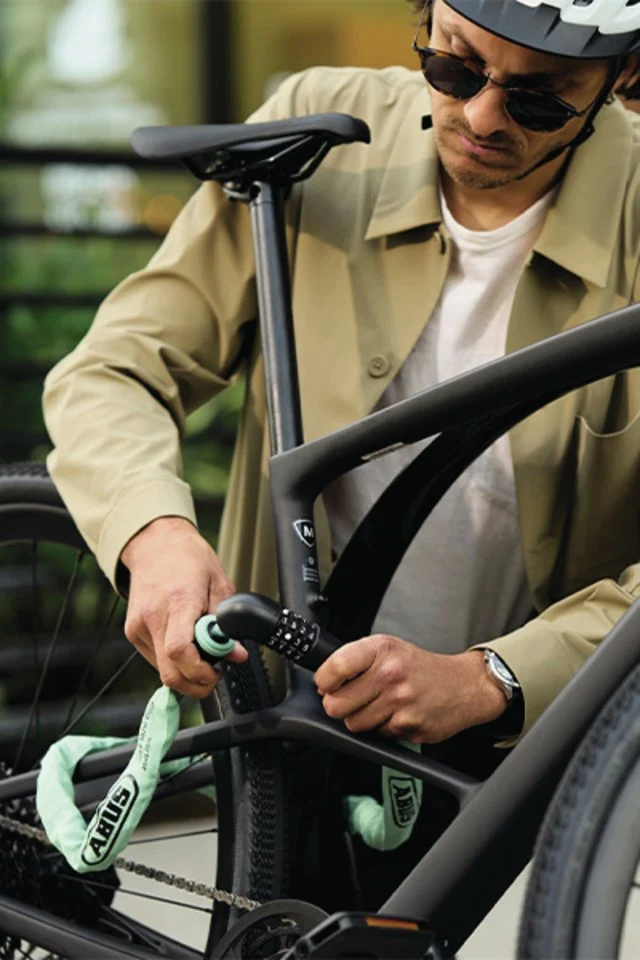Abus Ketten-/Zahlenschloss Tresor 6807C/110 Tec Grau