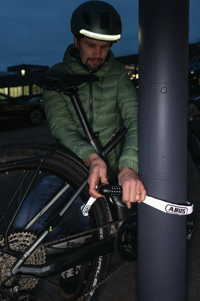 Abus Ketten-/Zahlenschloss Tresor 6807C/110 Tec Grau