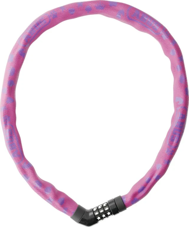 Abus Ketten-/Zahlenschloss Steel-O-Chain 4804C/75 Symbols Rosa