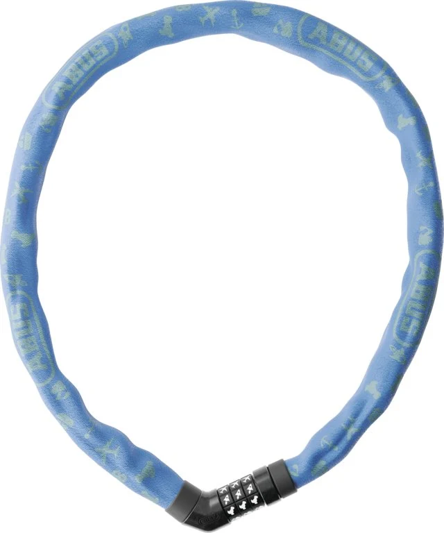 Abus Ketten-/Zahlenschloss Steel-O-Chain 4804C/75 Symbols Blau
