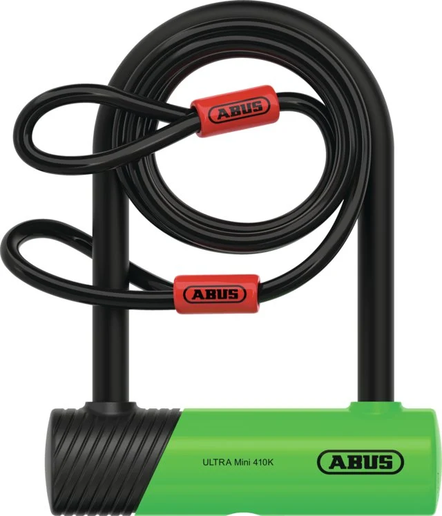 Abus Bügelschloss 410K/150HB140 SH Ultra Mini/Cobra 10/120 Grün