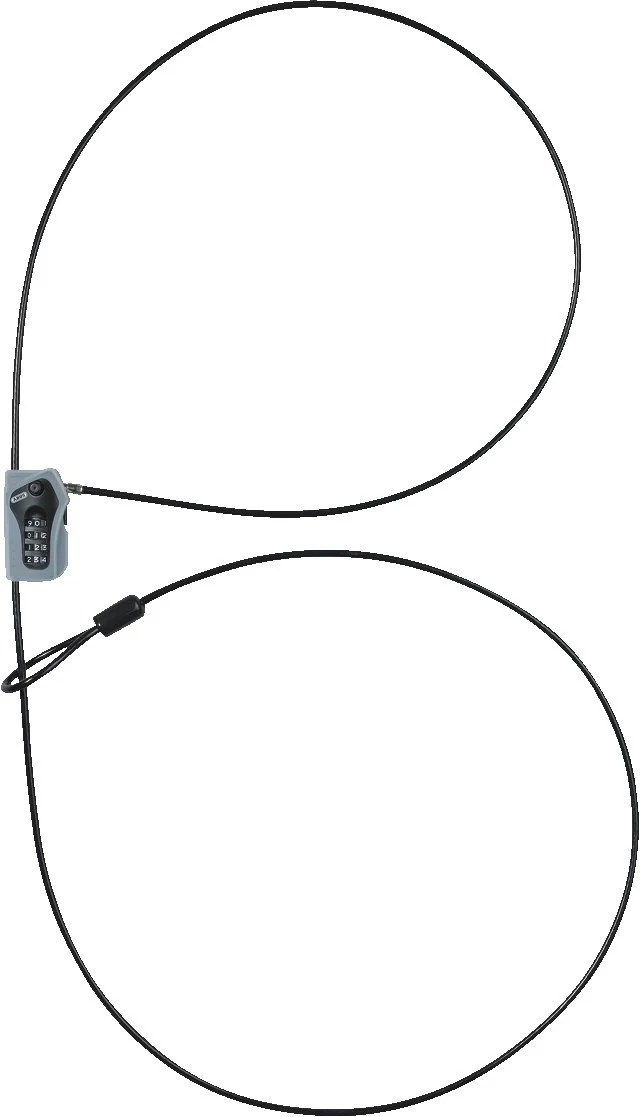 Abus Kabel-/Zahlenschloss Combiloop 205/200 Schwarz