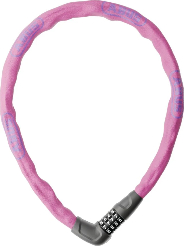 Abus Ketten-/Zahlenschloss Steel-O-Chain 5805C/75 Rosa