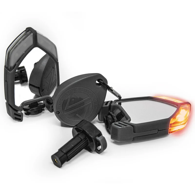 Rétroviseurs clignotants pour vélo et trottinette QLÏR Visaia Bike