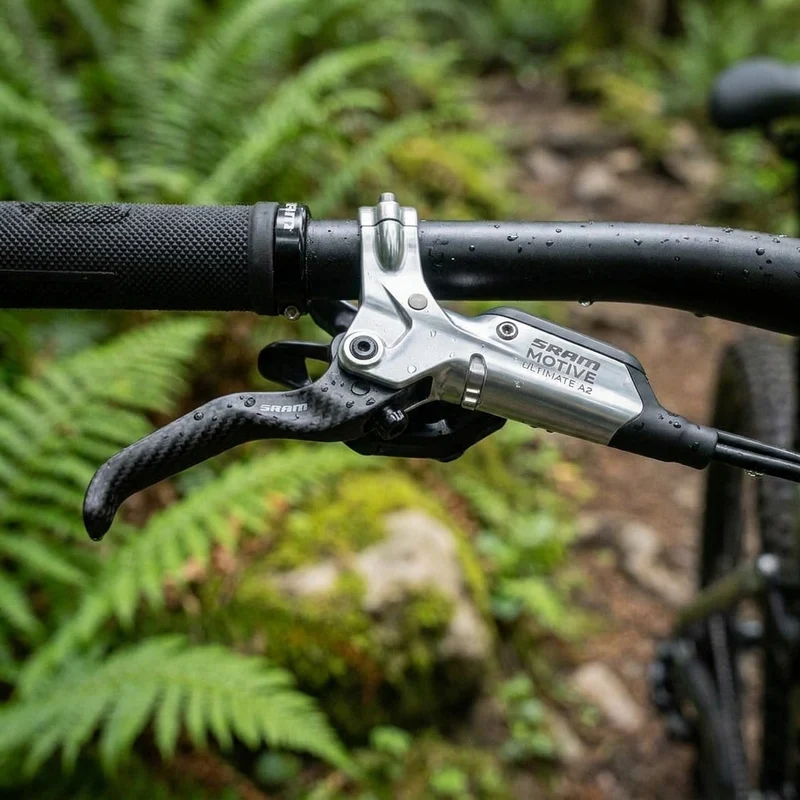 Scheibenbremshebel Assembly SRAM Silver Ano, Motive Ultimate A2, Carbon