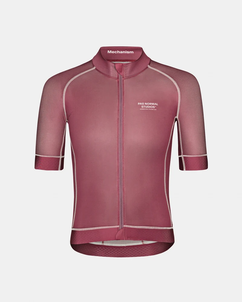 Pas Normal Studios Mechanism Kurzarm Radtrikot Herren Dusty Mauve