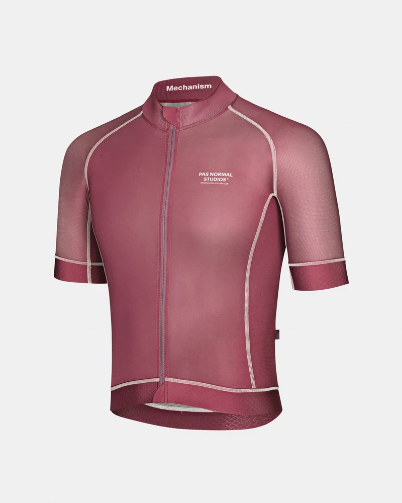 Pas Normal Studios Mechanism Kurzarm Radtrikot Herren Dusty Mauve