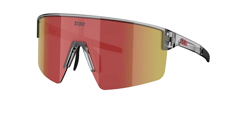 Bliz Sonnenbrille P004/Dunkelgrau Transparent/Rot