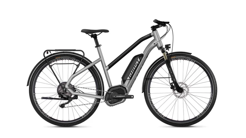 Ghost Hybride Square Trekking B2.8 AL W E-Bike Trapez 28" iridium silver/jet black
