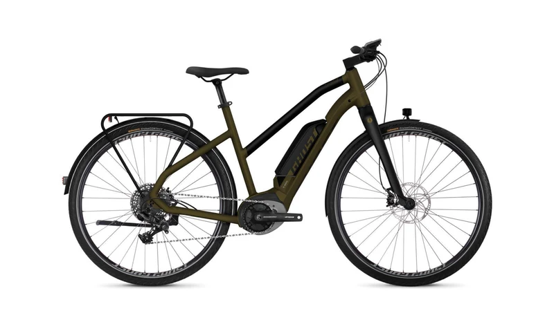 Ghost Hybride Square Trekking B6.8 AL W E-Bike Trapez 28" classic green/night black