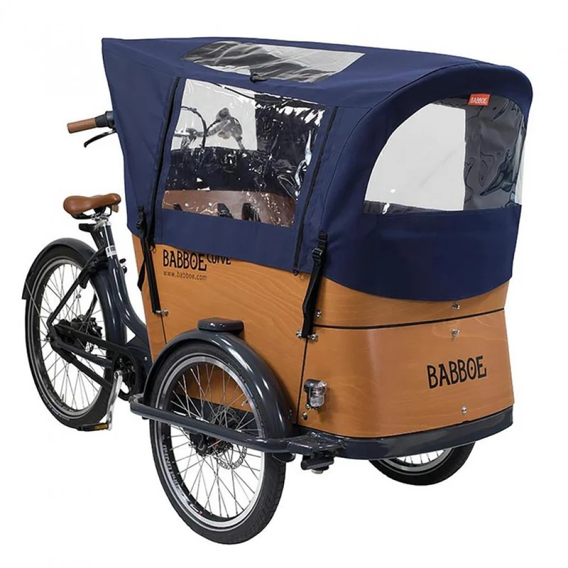 Babboe Regenverdeck blau für Curve Docril