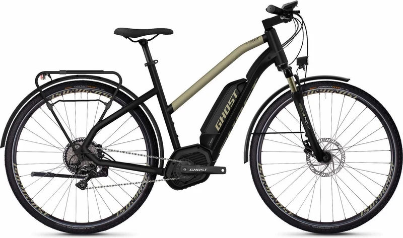 Ghost Hybride Square Trekking B5.8 AL W E-Bike 28" jet black / ext gold