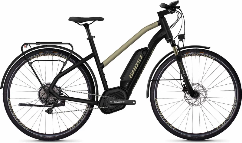 Ghost Hybride Square Trekking B5.8 AL W E-Bike 28" jet black / ext gold