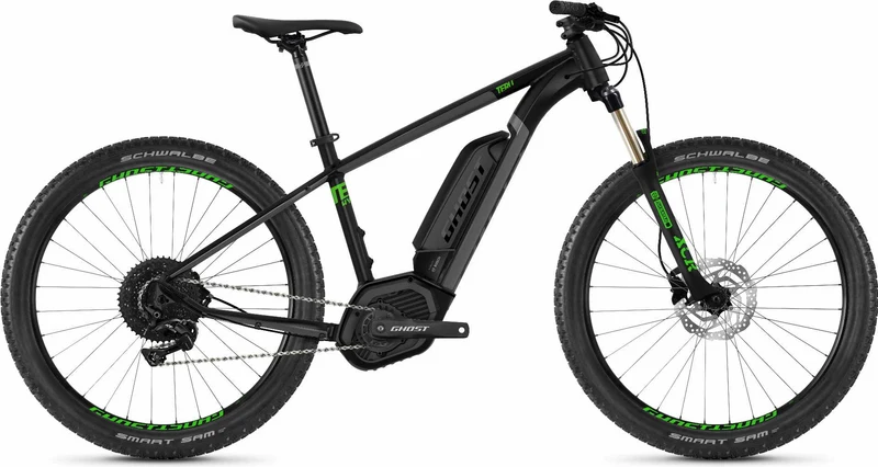 Ghost Hybride Teru B4.7+ AL U E-Bike 27,5+" jet black / urban gray / riot green