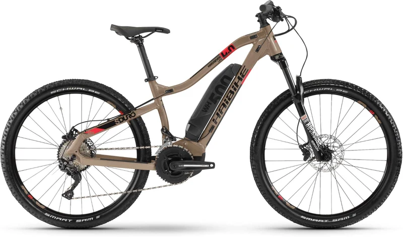Haibike SDURO HardSeven Life 4.0 E-Bike 27,5" Sand/Coral/Schwarz