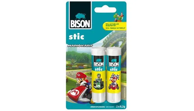 Bison Klebestift 2x8,2g - Perfekt zum Kleben von Papier und Pappe