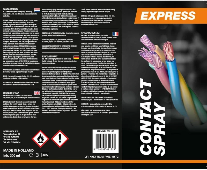 Express Kontaktspray 300 ml - Entfernt Oxide und schützt Kontakte
