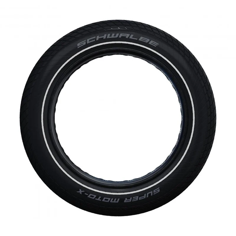 Schwalbe 2x Reifen Set Super Moto-X 20x4.00" (100-406) + 2x Fahrradschlauch Nr. 7XXL 20" AV40