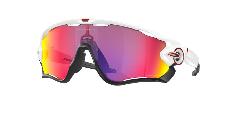 Oakley Jawbreaker Sonnenbrille/Poliertes Weiß/Prizm Road