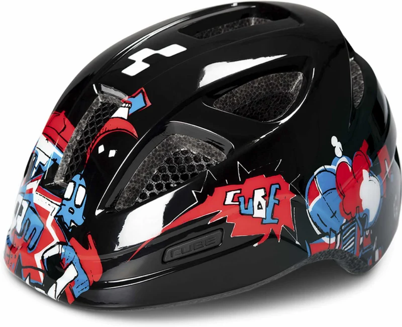 Cube Lume Helm black graffiti