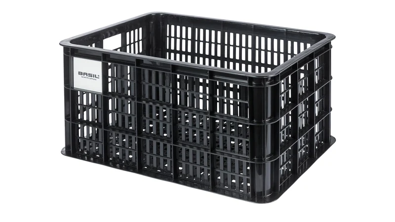 Basil Crate L MIK 2.0 Kunststoff-Fahrradkasten schwarz 40 L