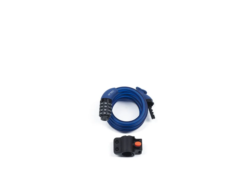 Xolid 12x1200mm Kabel-Zahlenschloss Marineblau – Fahrräder sichern