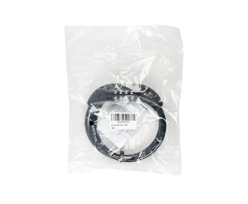 Xolid Kabel-Zahlenschloss 10 mm x 650 mm Schwarz, ideal zur Fahrradsicherung.