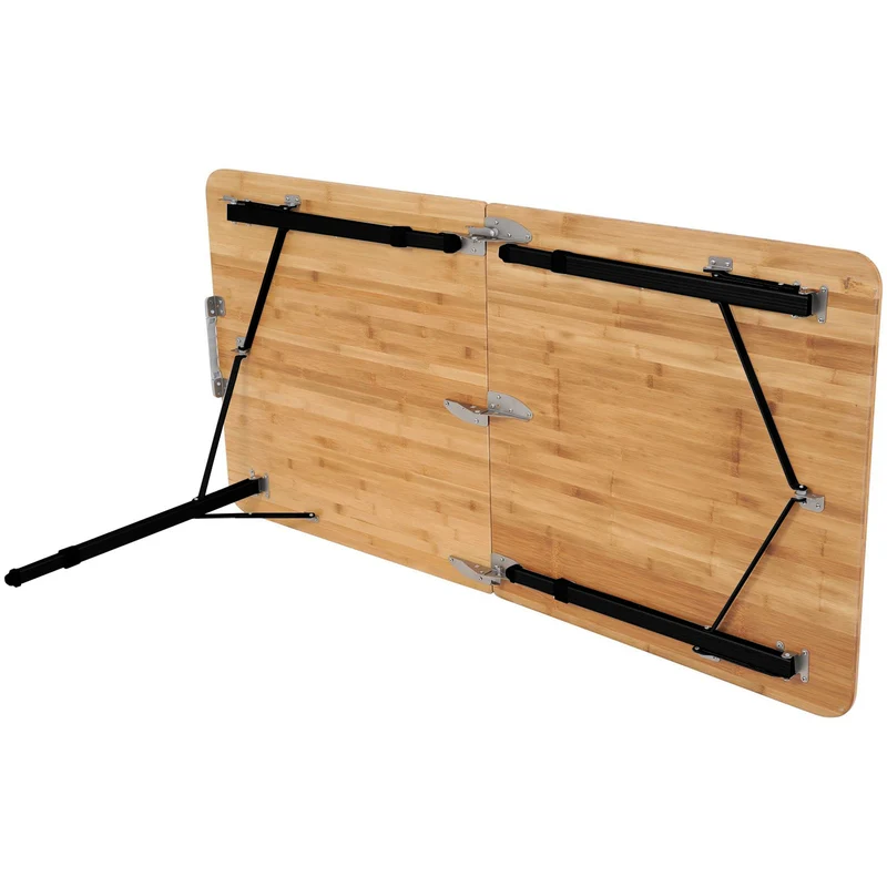 ViaMondo Premium Campingtisch Boa VI 140x70cm Bambustisch Klapptisch Camping