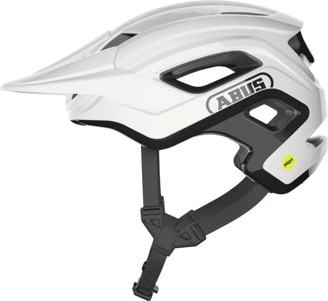 Abus Cliffhanger Mips MTB-Helm Shiny White