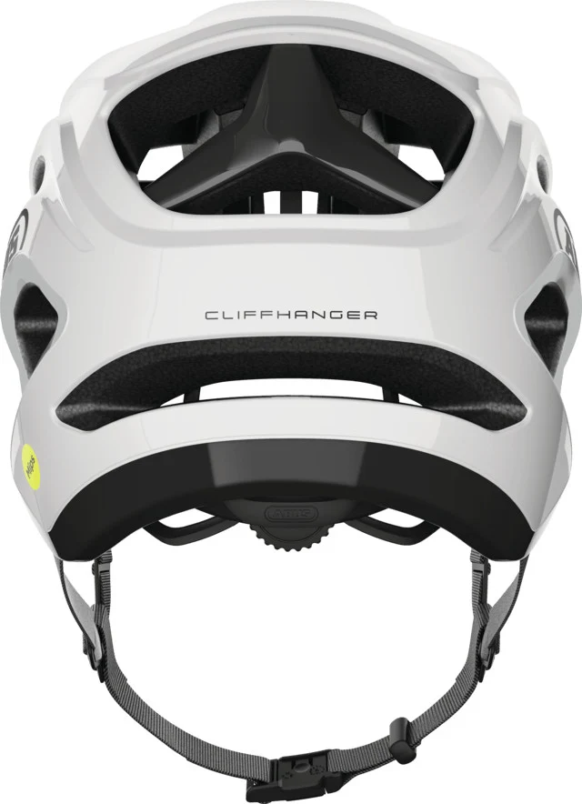Abus Cliffhanger Mips MTB-Helm Shiny White