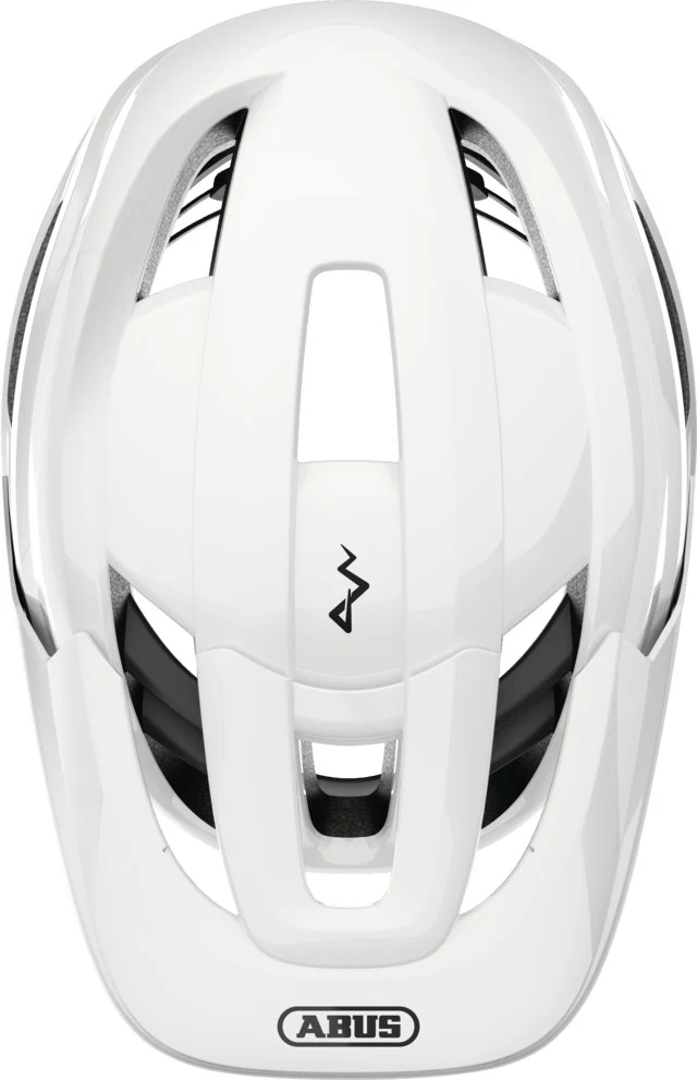 Abus Cliffhanger Mips MTB-Helm Shiny White