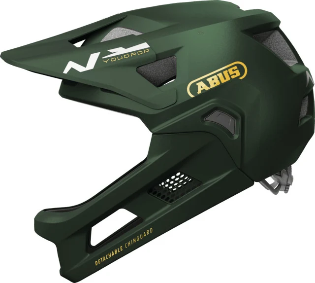 Abus Youdrop FF Kinderhelm Moss Green